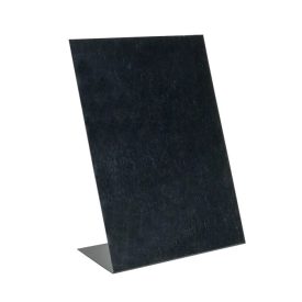   Asztali talpas fekete ártábla, krétatábla A6-A5-A4 méret