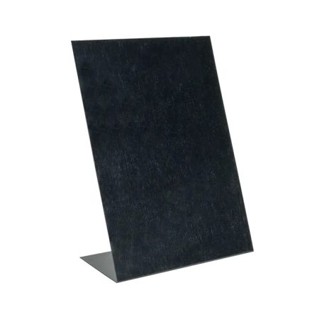 Asztali talpas fekete ártábla, krétatábla A6-A5-A4 méret