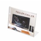 A6, fekvő, 1 oldalas, döntött asztali laptartó, menütartó_UMSLY03000