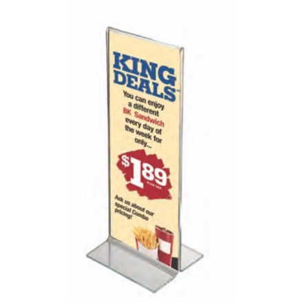 1/3-ad A4, álló, 2 oldalas, asztali laptartó, menütartó_UMSTD04000  