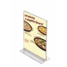   A5 (148,5x210 mm), álló, 2 oldalas, asztali laptartó, menütartó_UMSTD02000