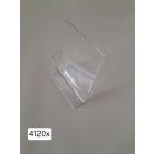 Álló asztali szórólaptartó A5 (148,5x210 mm) szórólap részére, 1 rekesz_UMSD001005