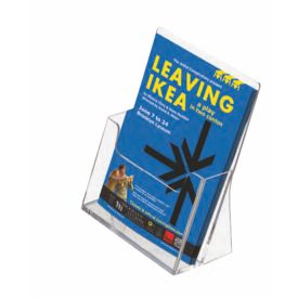   Álló asztali szórólaptartó A4 (210x297 mm) szórólap részére, 1 rekesz_UMSD001004