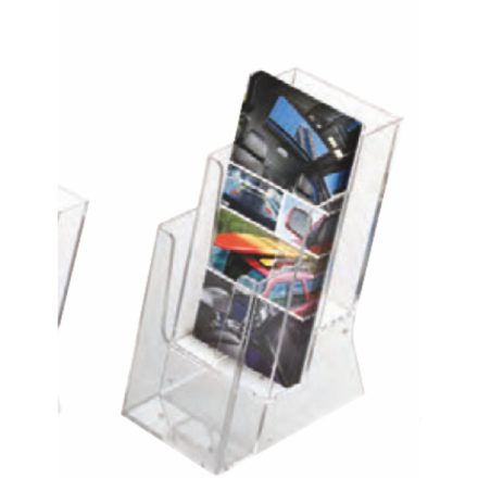 Asztali szórólaptartó, LA4 (99x210mm), 3 rekesz_UMSD005000