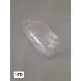   Álló asztali szórólaptartó, LA4 (99x210 mm) szórólapoknak, 3 rekeszes