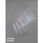 fali szórólaptartó A4 szórólap részére, 3 rekeszes