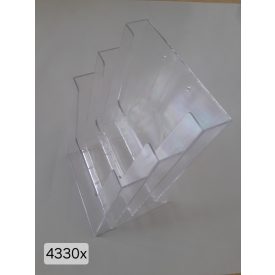 fali szórólaptartó A4 szórólap részére, 3 rekeszes