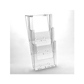 fali szórólaptartó A4 szórólap részére, 3 rekeszes