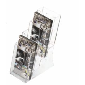   Asztali szórólaptartó, LA4 (99x210 mm) szórólapoknak, 4 rekesz_UMSD003050