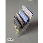 fali szórólaptartó A4 szórólap részére, 4 rekeszes