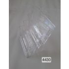 fali szórólaptartó A4 szórólap részére, 4 rekeszes