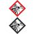 GHS bárca matrica GHS01 Robbanó- és robbanásveszélyes anyagok műa. matrica 100x100 mm