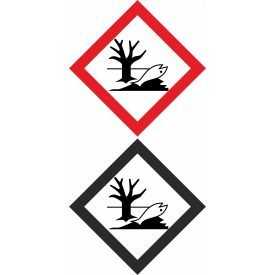   GHS bárca matrica GHS09 Környezetre ártalmas anyagok műa. matrica 100x100 mm