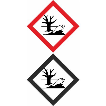 GHS bárca matrica GHS09 Környezetre ártalmas anyagok műa. matrica 100x100 mm