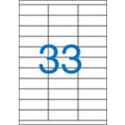 Etikett, univerzális, 70x25,4 mm, VICTORIA PAPER, 3300 etikett/csomag