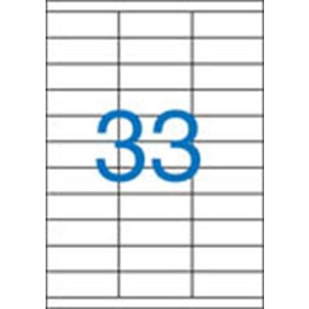 Etikett, univerzális, 70x25,4 mm, VICTORIA PAPER, 3300 etikett/csomag