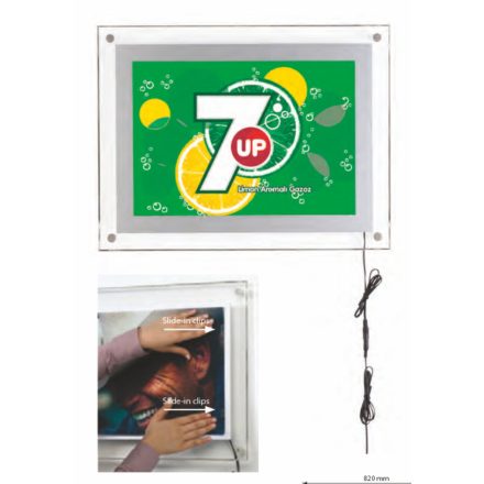 Világító plakátkeret A3-A2 méretben