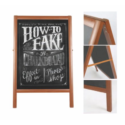 Fahatású ALU megállítótábla 60x80 cm krétás felülettel