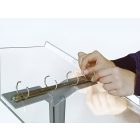 Állványos menütartó, katalógustartó