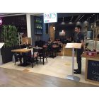 Állványos menütartó, katalógustartó