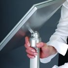 Állítható magasságú infóállvány A4-A3-as kerettel