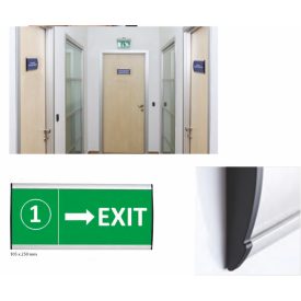 Névtábla, ajtótábla 105 mm-es aluprofilból