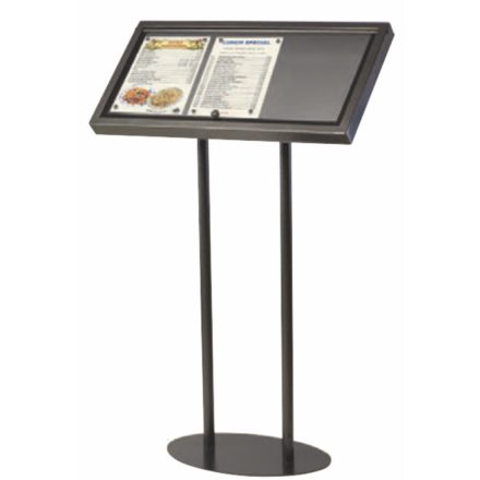 Állványos menütartó, laptartó 3xA4 lap számára