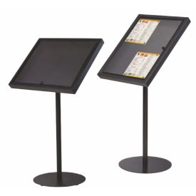 Állványos menütartó, laptartó 4x A4 lap számára