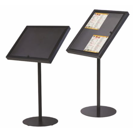 Állványos menütartó, laptartó 4x A4 lap számára