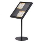 Állványos menütartó, laptartó 4x A4 lap számára