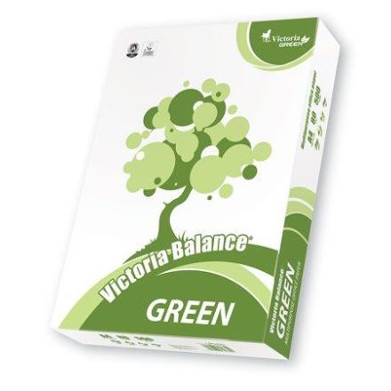 Újrahasznosított Fénymásolópapír, A4, 80 g, VICTORIA PAPER "Balance Green"