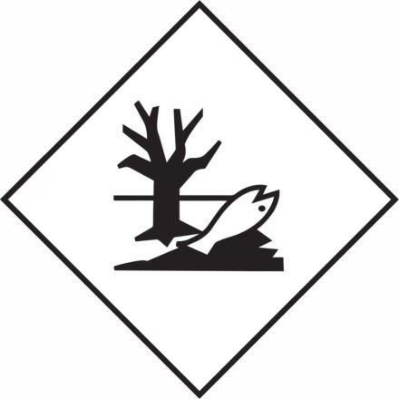 ADR bárca matrica Környezetre veszélyes anyagok műa. matrica 100x100 mm