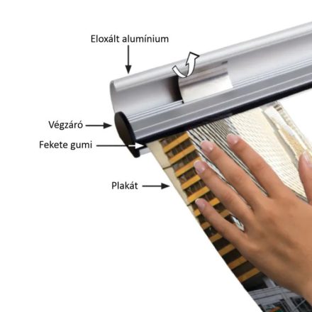 Aluminium plakátsín, posztersín_120 cm