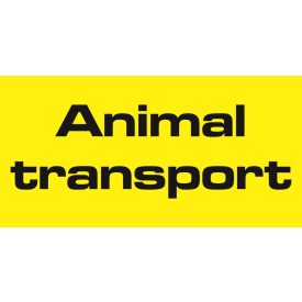Animal transport tábla, matrica 30x15 cm
