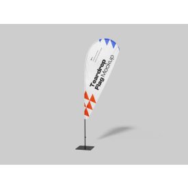   Egyedi grafikás Beach-flag/Strandzászló nyomat CSEPP alak (RUDAZAT nélkül)