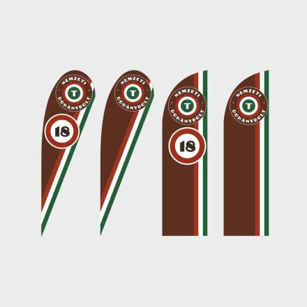EGYEDI grafikás Beach-flag/Strandzászló nyomat (RUDAZAT nélkül)