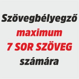 Szövegbélyegző max. 7 sor szöveggel