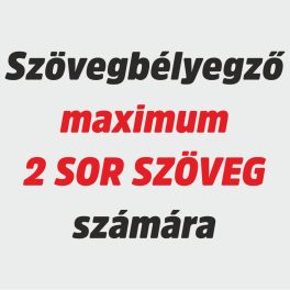 Szövegbélyegző max. 2 sor szöveggel