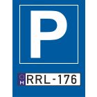 Egyedi rendszámos parkoló tábla, matrica