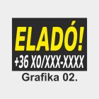 Eladó tábla, matrica, molinó