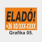 Eladó tábla, matrica, molinó