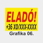 Eladó tábla, matrica, molinó