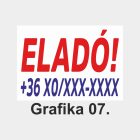 Eladó tábla, matrica, molinó