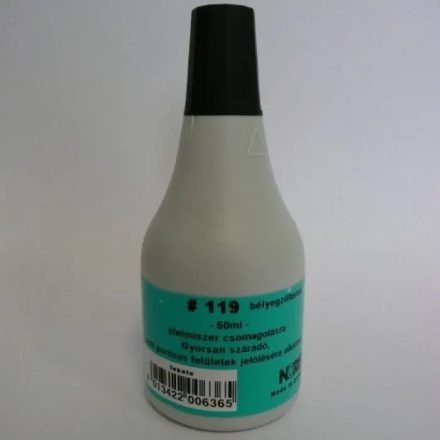Élelmiszercsomagolás Bélyegzőfesték - 50 ml, fekete
