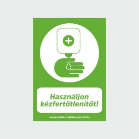   Használjon kézfertőtlenítőt öntapadó matrica/tábla A4-A3-A2-A1 méretben