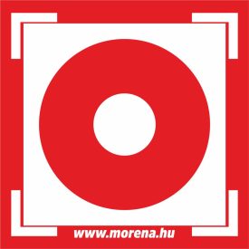 Kézi jelzésadó tűzvédelmi matrica, tűzvédelmi tábla