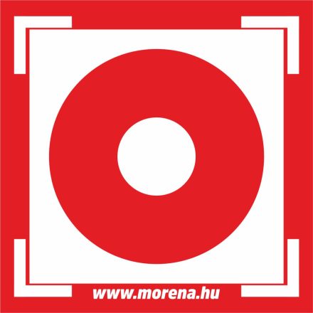 Kézi jelzésadó tűzvédelmi matrica, tűzvédelmi tábla