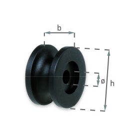 Kötélfeszítő műanyag gomb