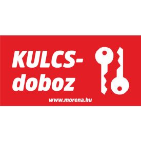 Kulcsdoboz tűzvédelmi matrica, tűzvédelmi tábla