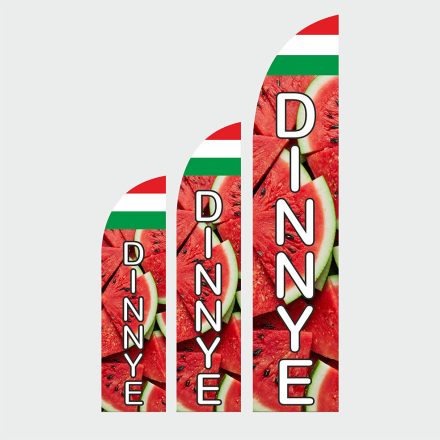 Magyar dinnye Beach-flag/Strandzászló nyomat (RUDAZAT nélkül)